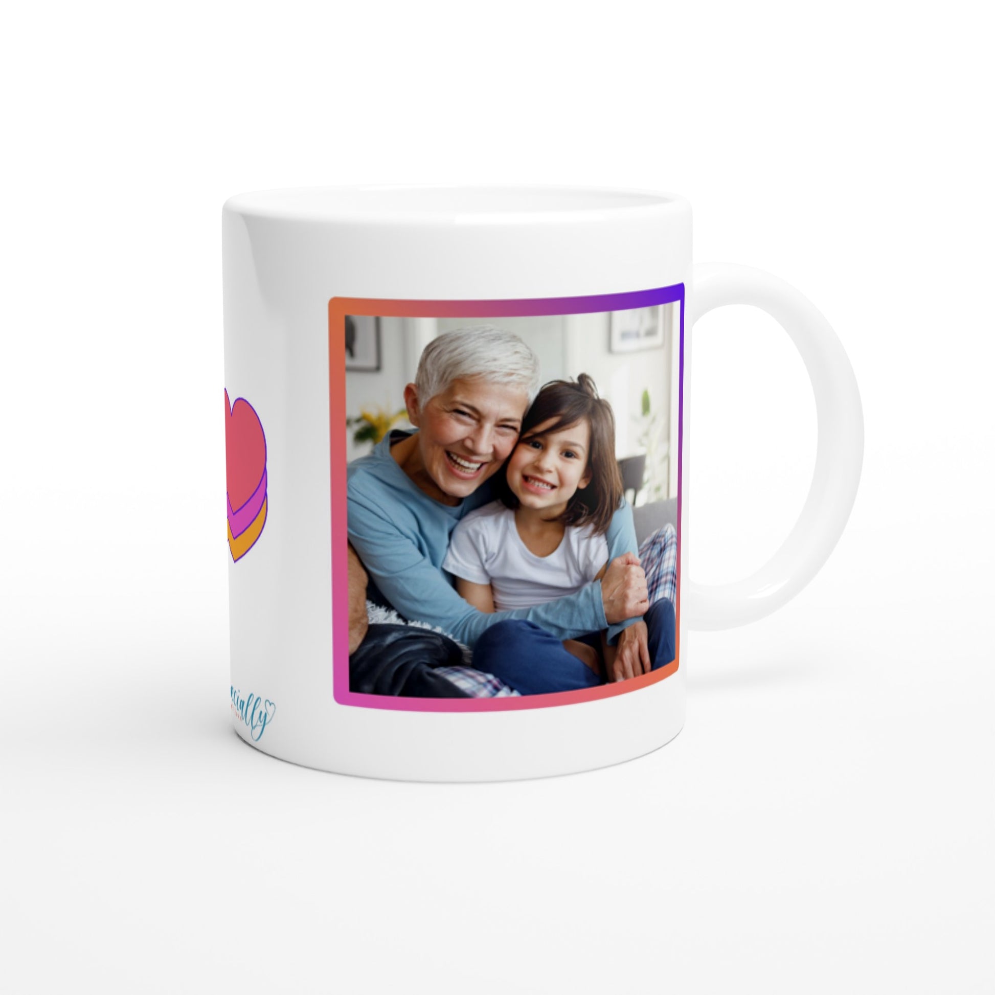 World's Greatest Grandma" Customizable Photo Mug back view