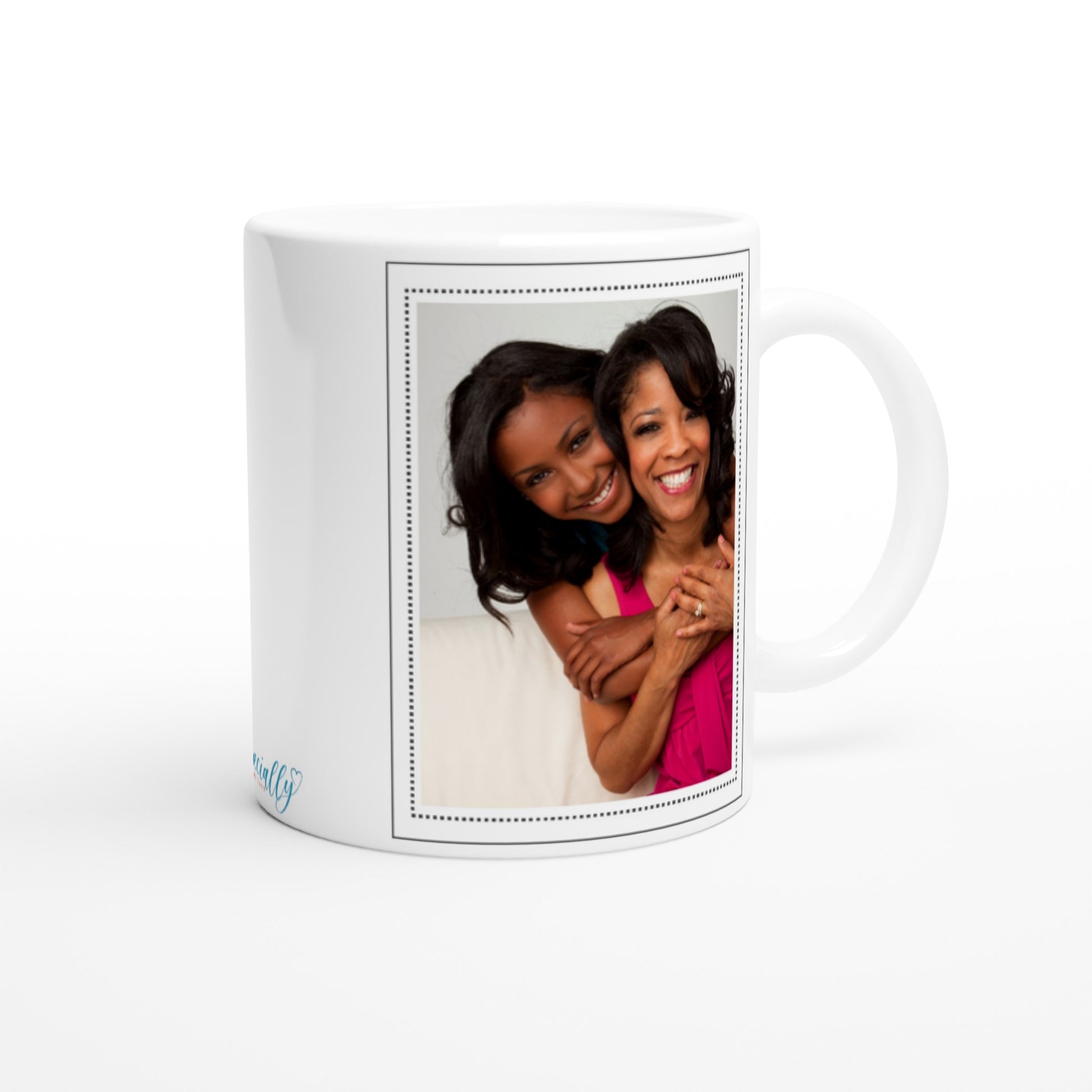 "Mother & Best Friend" Customizable Photo 11 oz. Mug back view
