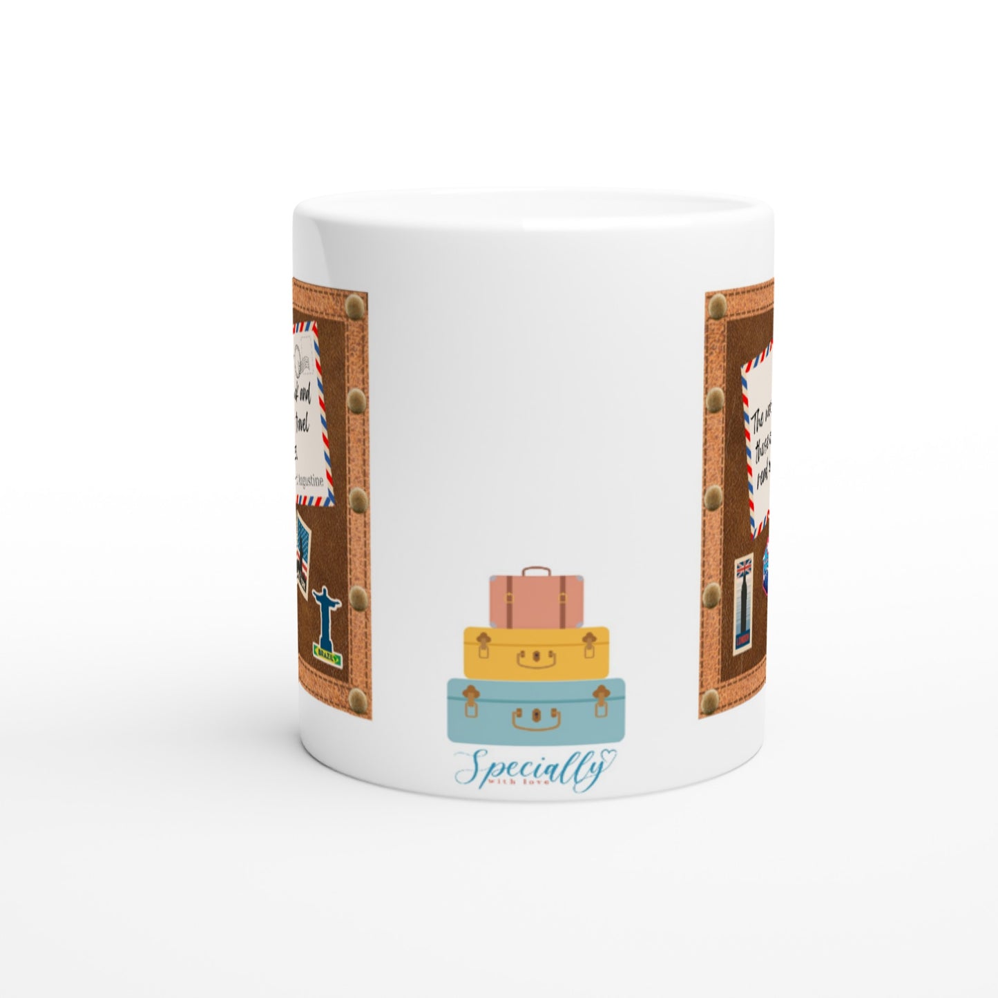 St. Augustine "The world is a book" 11 oz. Mug side view
