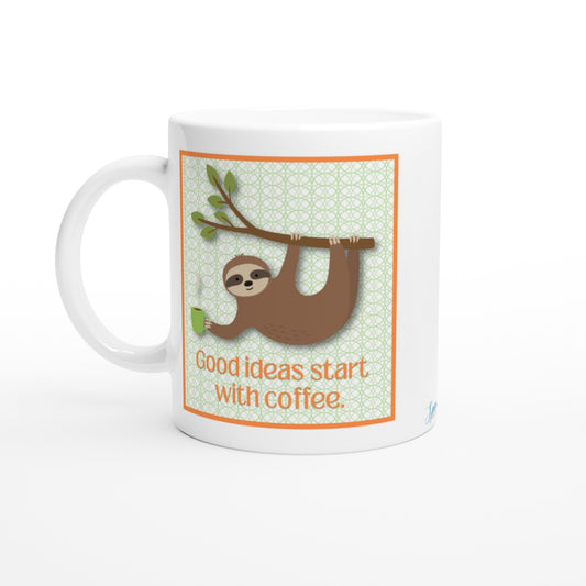 "Good ideas start with coffee." 11 oz. Mug