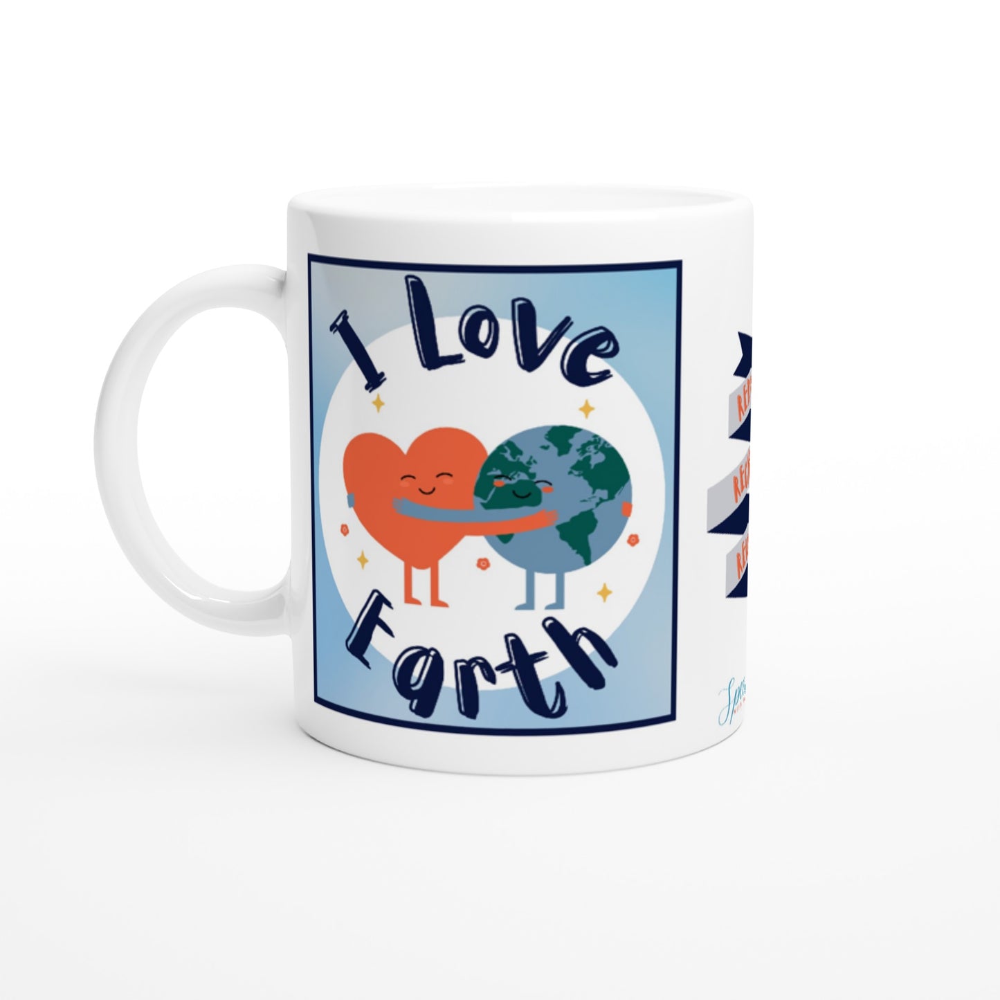 "I Love Earth" 11 oz. Mug front view