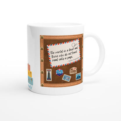 St. Augustine "The world is a book" 11 oz. Mug back view