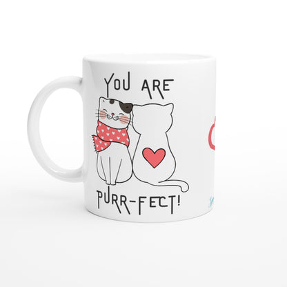 "You Are Purr-fect!" Customizable Photo 11 oz. Mug front view