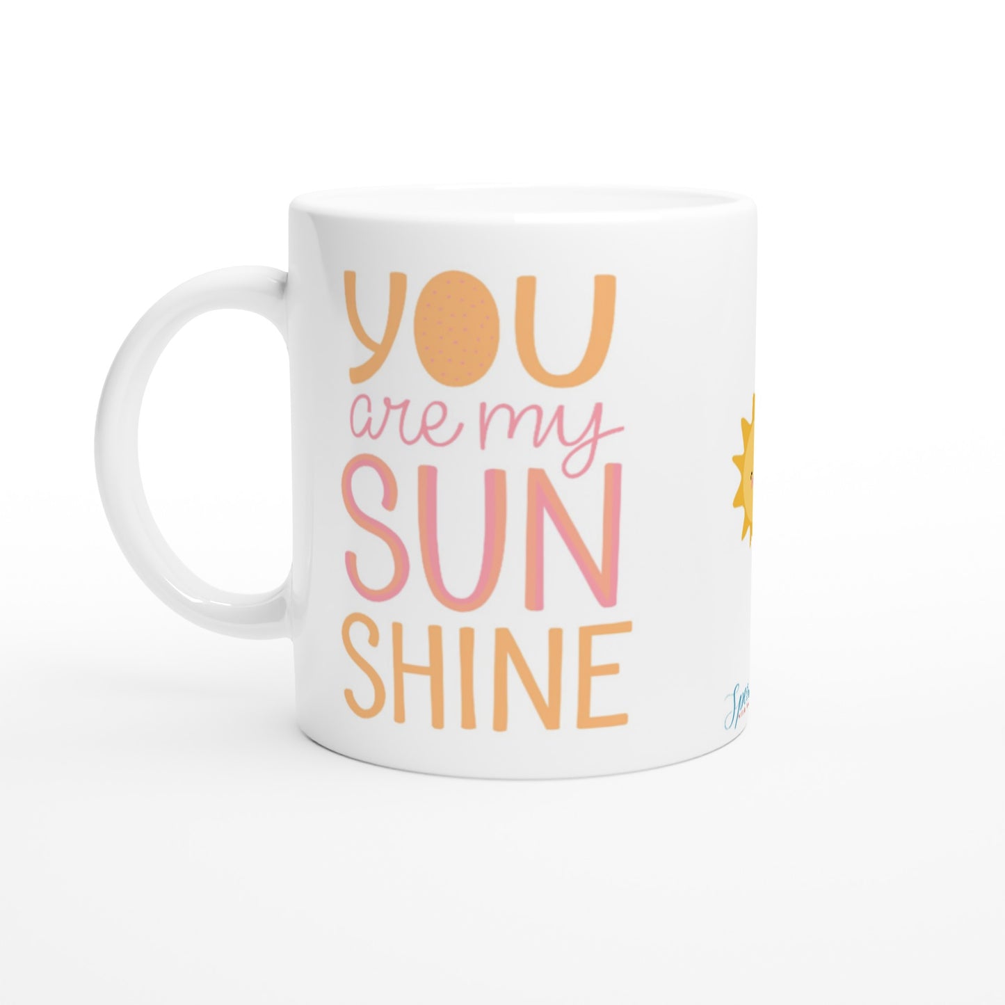 "You are my sunshine." Customizable Photo 11 oz. Mug front view