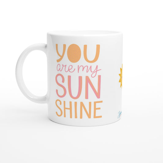 "You are my sunshine." Customizable Photo 11 oz. Mug front view